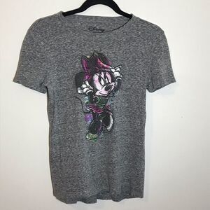 Minnie Mouse Gray Disney Tshirt sz xs